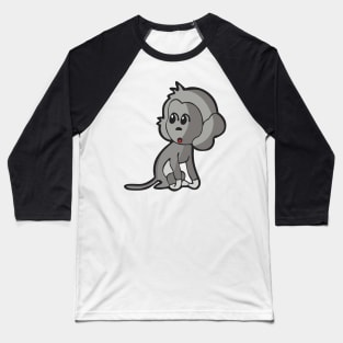 Cute Monkey Cartoon Baseball T-Shirt